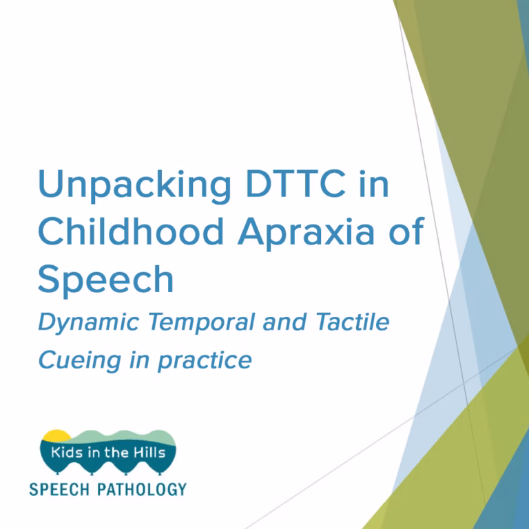 Unpacking DTTC in Childhood Apraxia of Speech featured image